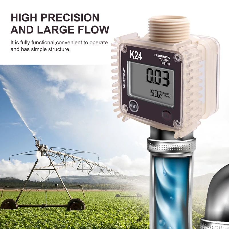 Цифровой измеритель расхода топлива K24 с турбиной для химических веществ и