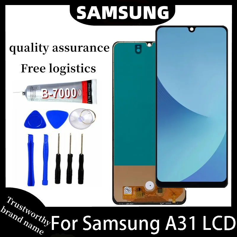 

Высококачественный ЖК-дисплей для Samsung Galaxy A31, сенсорный экран с рамкой для Galaxy A31 SM-A315F/DS A315F A315G A315N, дисплей
