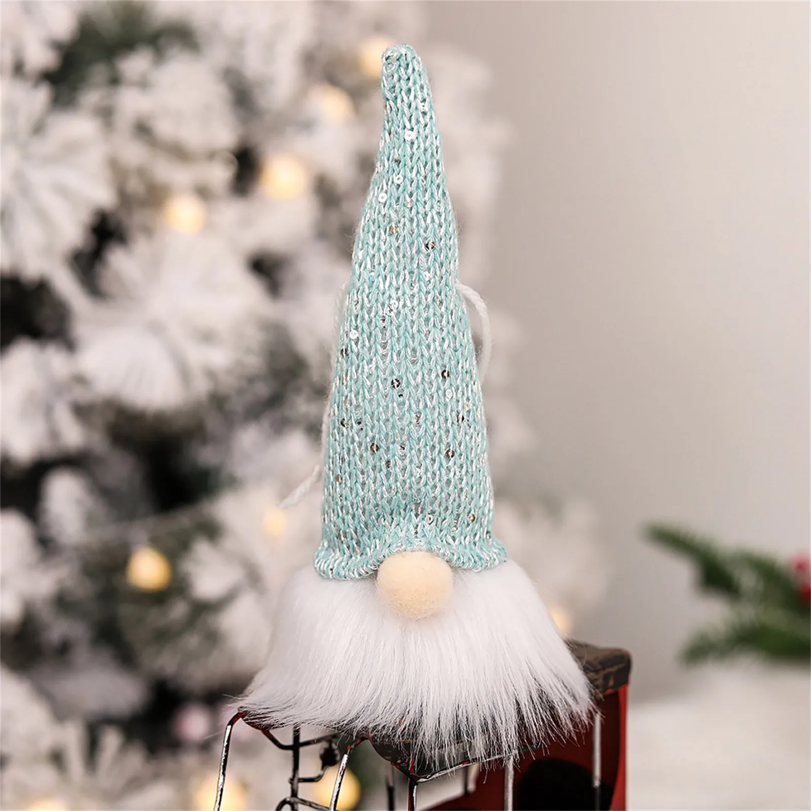 

2Pcs Gnomes Christmas Decorations 17 Light Up h Christmas Doll Decorations Swedish Gnome Long Legs Toy Factory Tails h