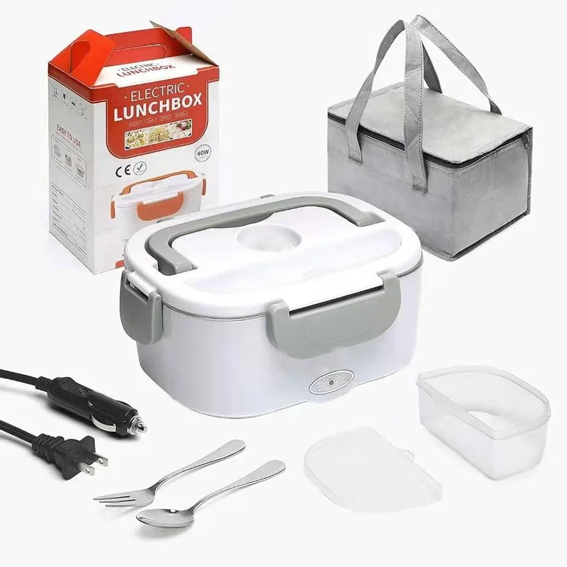 

Household Stainless Steel Insulated Lunch Box Car Water-free Heating Mini Office Worker Electric Bento Food Container Containers