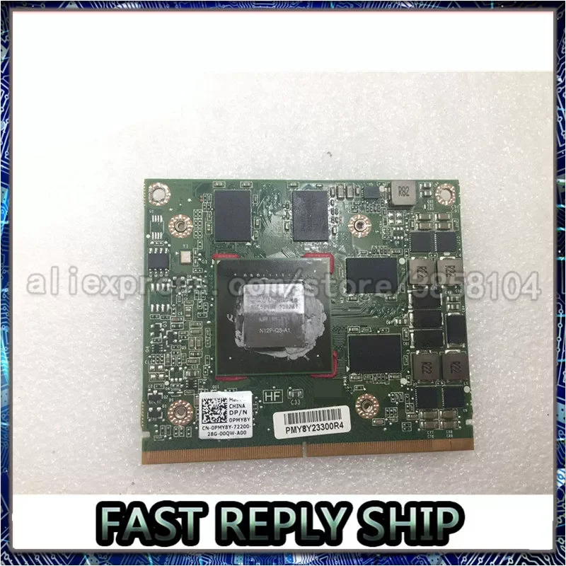 

For Dell PMY8Y M4600-Nvidia-Quadro-2000M-2GB-SDRAM-Video-Card-Graphic CN-0PMY8Y 0PMY8Y