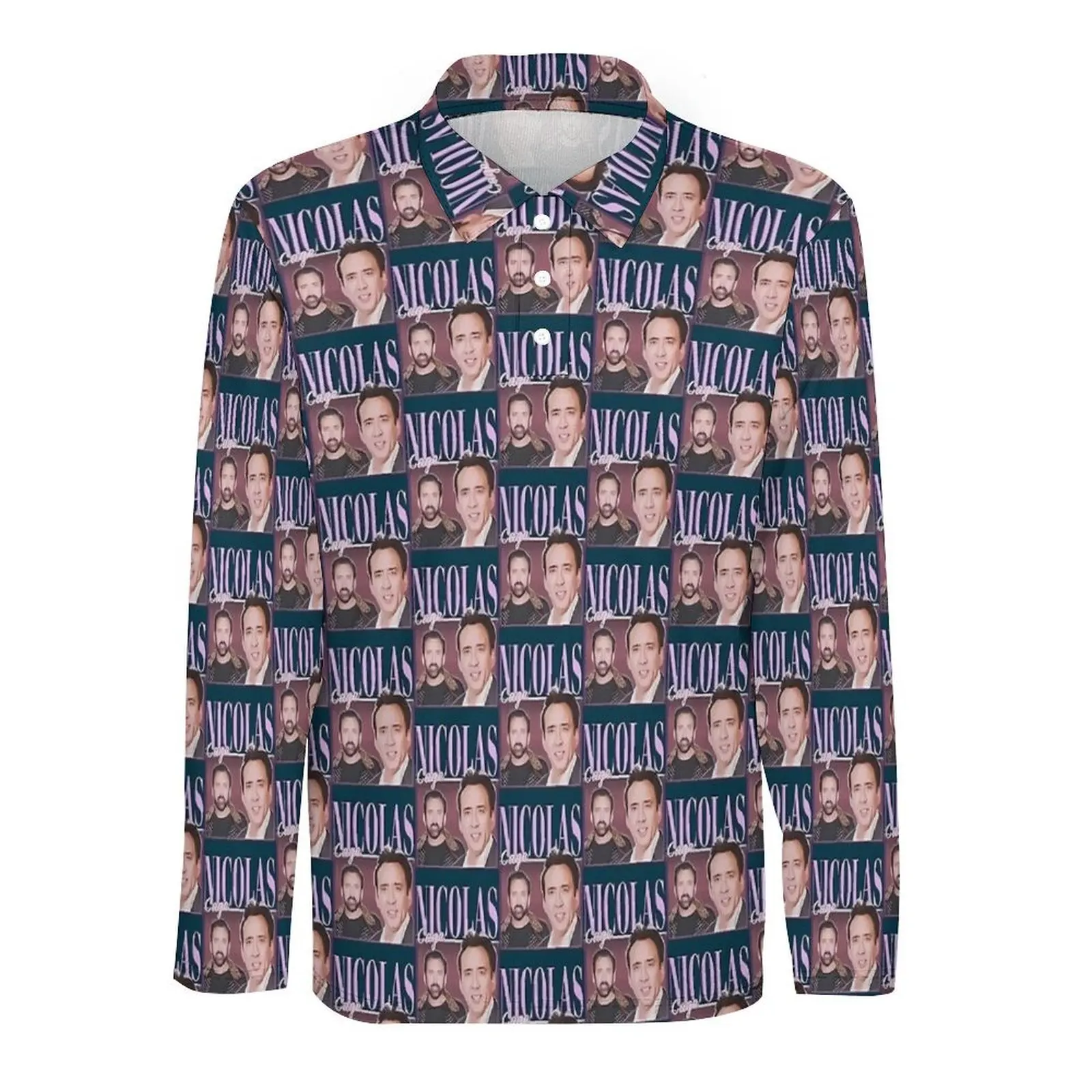 Николас Кейдж забавные мем повседневные футболки мужские рубашки поло с