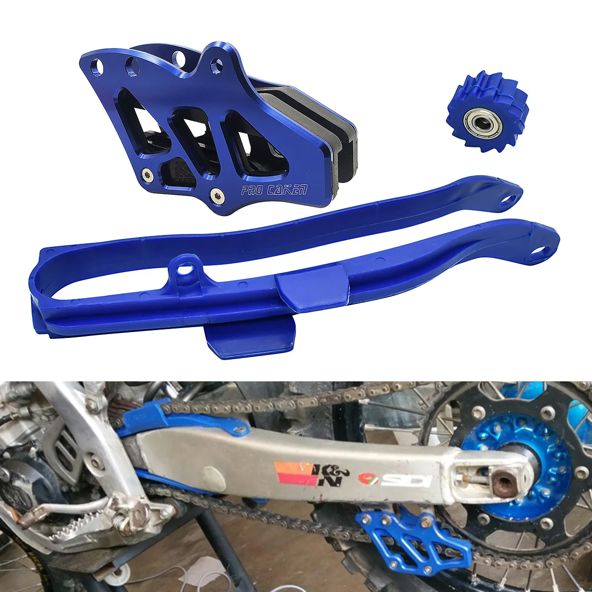 

Motorcycle CNC Chain Slider Guide Swingarm Guard Sprocket Protector For Yamaha YZ WR YZ125 YZ250 YZ250F YZ250X YZ450F WR250F