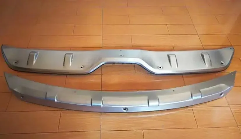 

Защита переднего и заднего бампера из нержавеющей стали, противоскользящая пластина, подходит для освещения 2018 2019 2020 2021, Стайлинг автомобиля