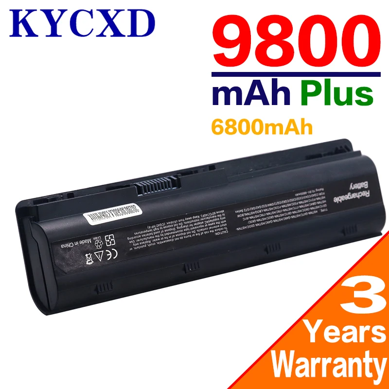 Аккумулятор KYCXD 9800 мАч 6 ячеек для HP Pavilion DM4 DM4T DV3 Dv7-2100 G4 G6 G7 G62 G62T G72 MU06 HSTNN-UBOW Presario CQ42