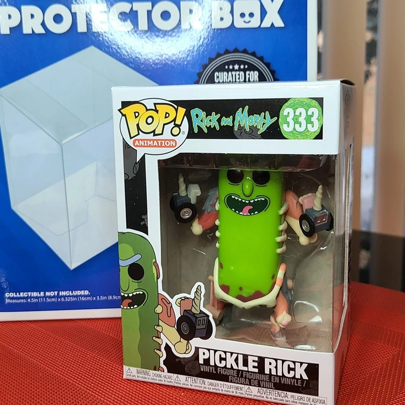 Фото НОВЫЕ ФИГУРКИ FUNKO POP Анимация # Коллекционная виниловая фигурка Пикл-Рика из мультсериала «Рик и Морти», украшение для рабочего стола, подарок, игрушка, декор для стола №2
