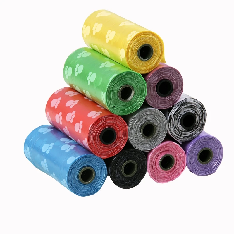 

Pet Poop Bag Multipurpose Carrier Garbage Clean Dog Waste Poop Bag Dog Accessories Pet Supplies Pet trash bags 15 Bags Per Roll