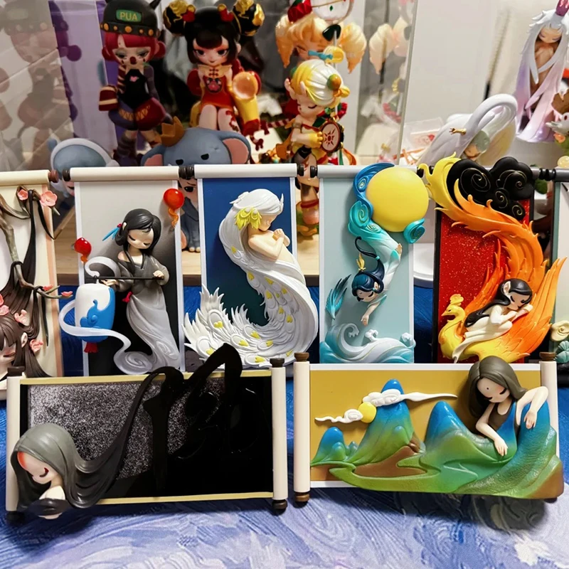 Спящие китайские свитки серии глухая коробка милые сумки коллекция загадочных