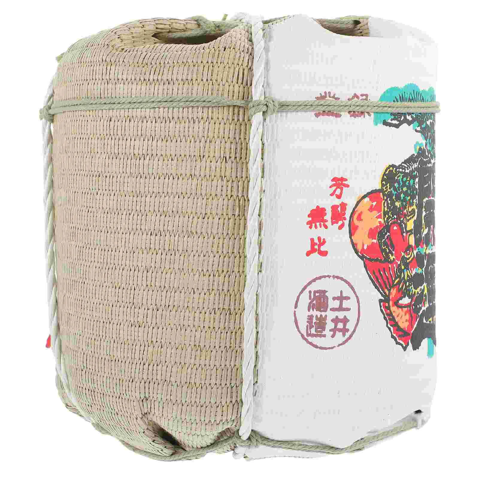 

Statues Decorative Barrel Restaurant Household Japanese Outdoor Sushi Shop Ornament Props