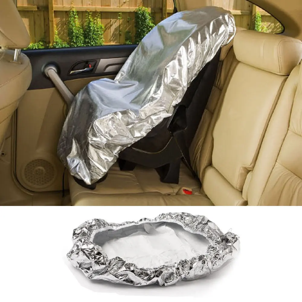 

Детская алюминиевая пленка от солнца, защита от УФ-лучей, пылезащитный чехол 108x73 см, защита от солнца для автомобильного сиденья, детского сиденья