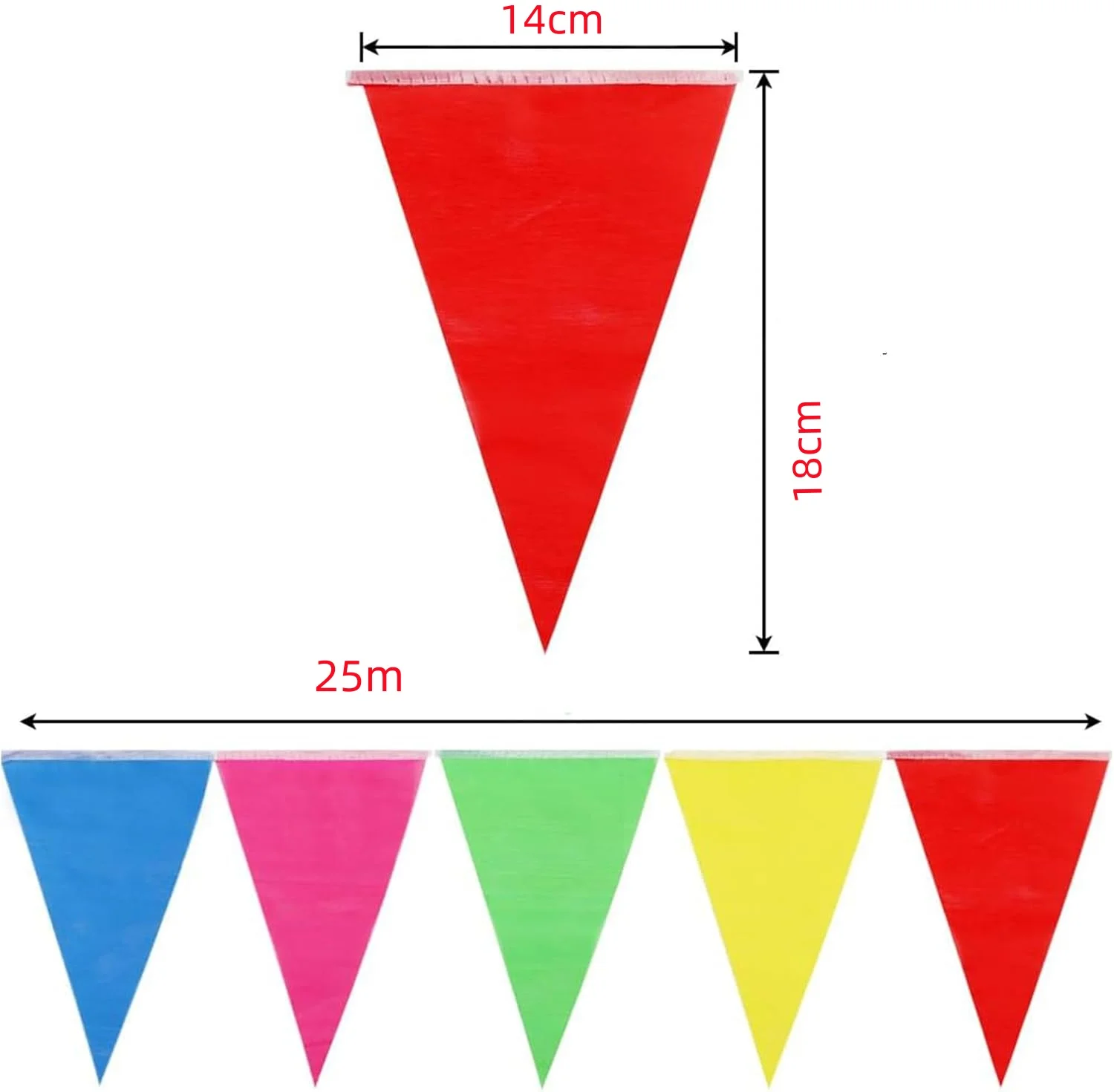 

Радужный тканевый баннер 25 м