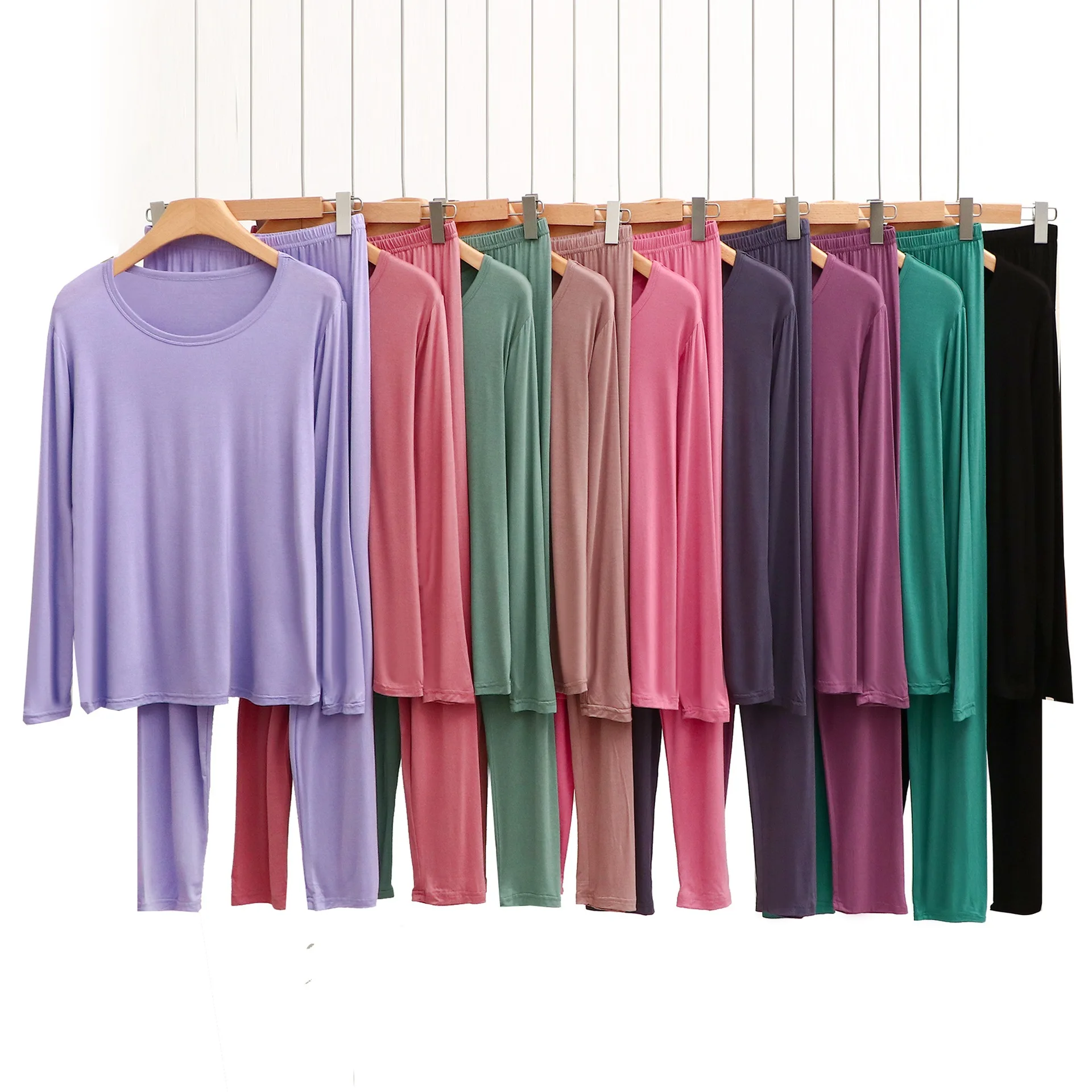 Термобелье из модала размером от XL до 8XL топы и длинные брюки женские кальсоны