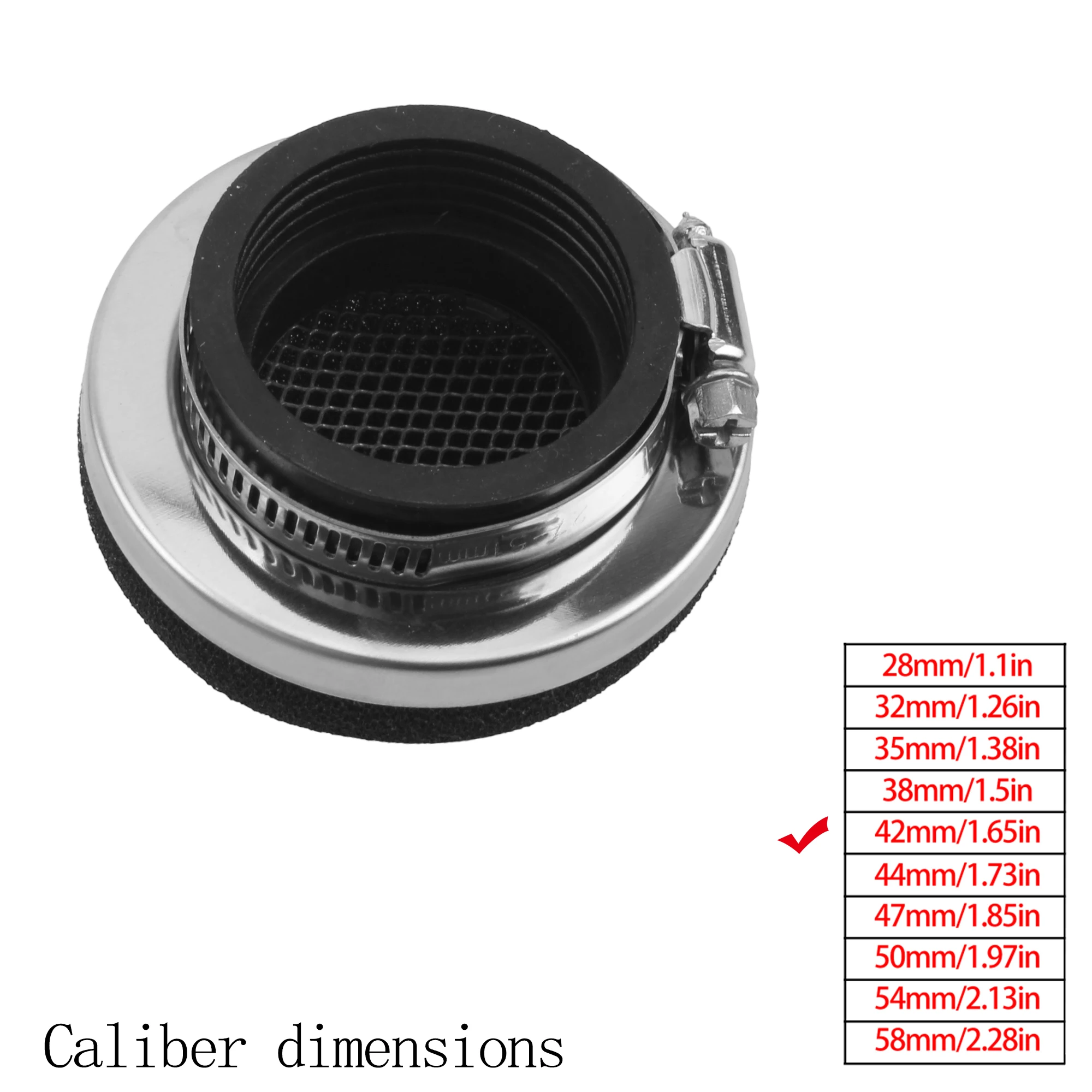 

Очиститель воздушного фильтра мотоцикла, воздушный фильтр, 2-тактный двигатель, грязевой велосипед, скутер 28/32/35/38/42/45/50/54/58 мм, детали для мотоциклов