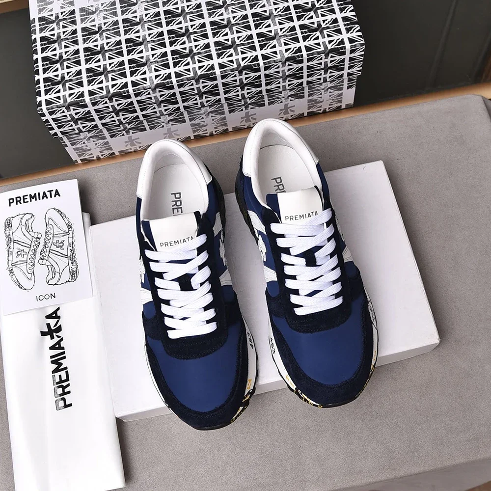 PREMIATA/мужская легкая роскошная простая модная спортивная обувь в стиле ретро
