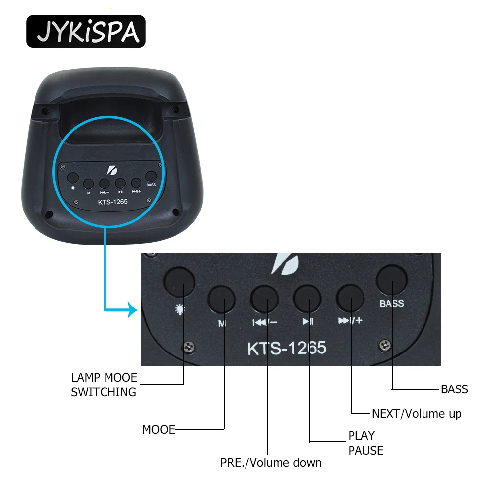 Bluetooth Speaker Portable Wireless Stereo Bass Speakers Subwoofer Column Support FM Radio RGB Lights Mini Trolley Speaker enlarge