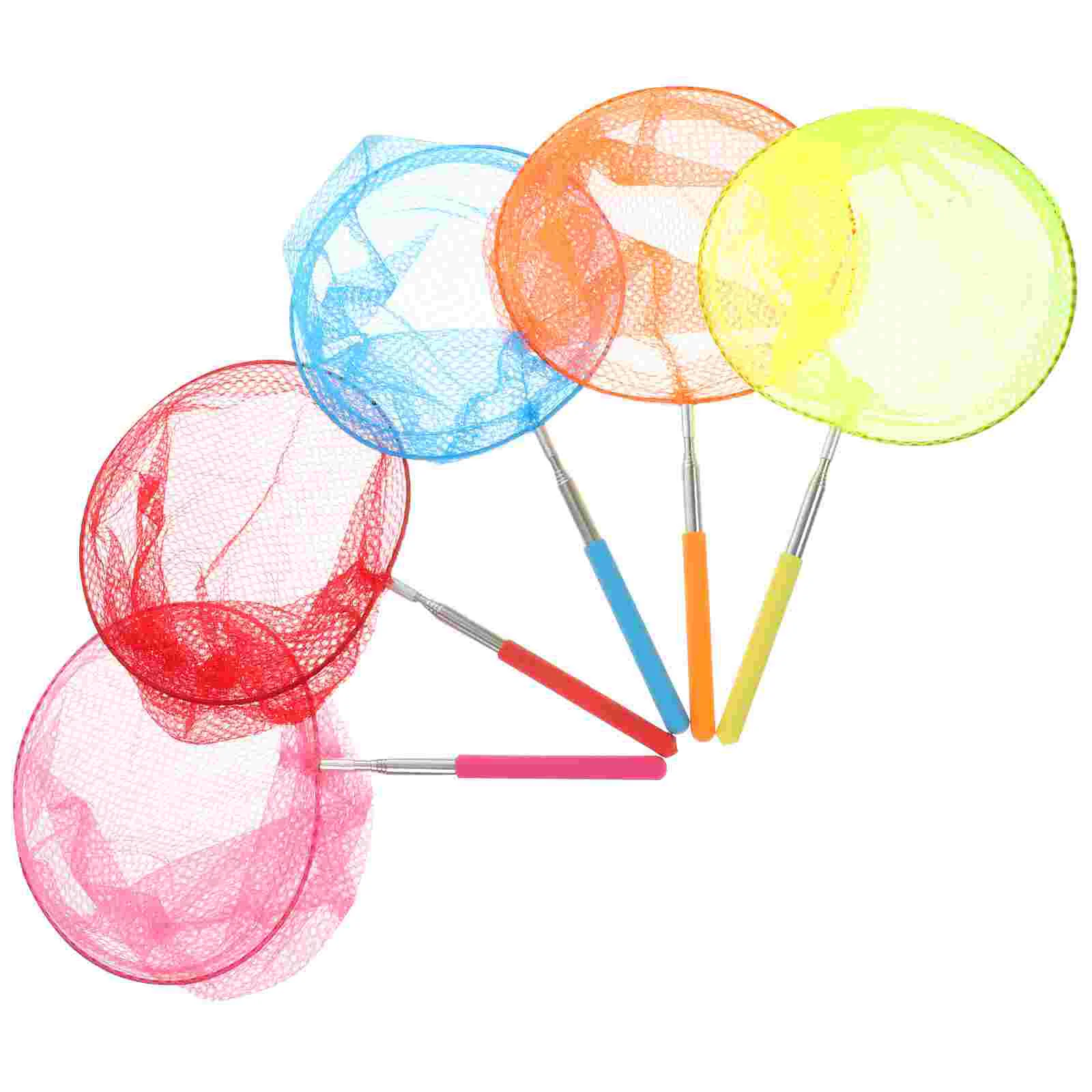 

5 Pcs Outdoor Kid Toys Butterflies Catcher Fishnet Telescopic Butterfly Kids Insect Catching Stainless Steel Nets Child