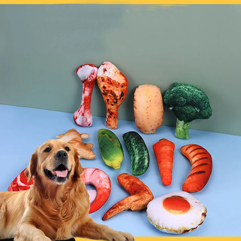 

Игрушки для домашних животных, щенок, плюшевая собака, пазл, модель мяса, игрушка, агрессивные жеватели, Интерактивная собака, звуковая игру...