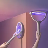 90 градусов Вращающаяся лампа-убийца комаров Электрический Шокер 365 нм УФ-свет ошибка Zapper ловушка мухи летняя мухобойка