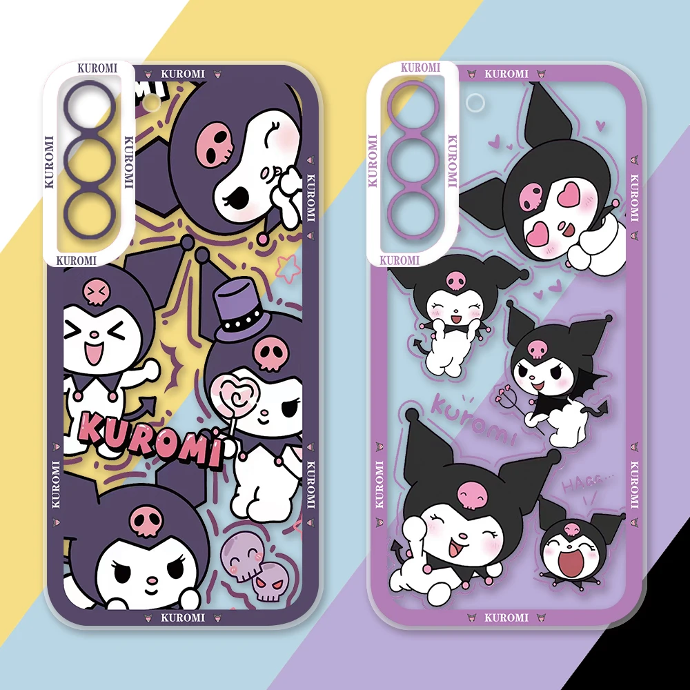 

Cute Kuromi Cartoon Phone Case For Samsung Galaxy S23 S22 S21 S20 FE Ultra 5G S10 A11 A10S A10 A03S A03 A02 Note10 Plus Cover