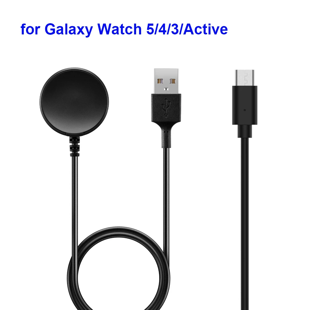 

Type C USB Charger for Galaxy Watch 5 Watch5 Pro/ Watch 3/4 Charging Magnetic Cable for Samsung Active 1/2 Smartwatch Charger