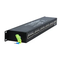 techwin 24 network ports 19 inch rack mounted switch over load surge arrester cat5e rj45 lightning protector
