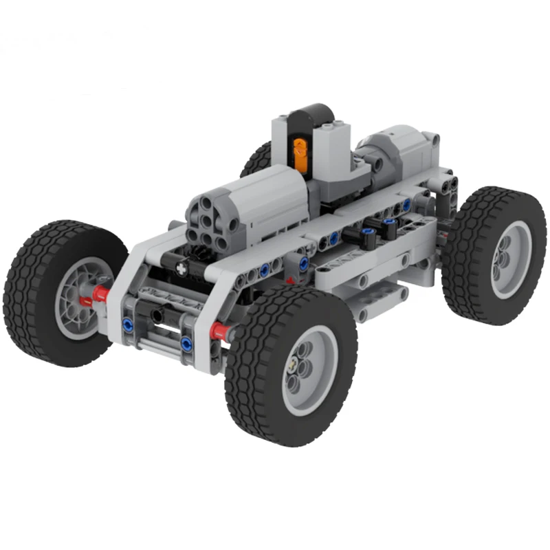 Two-wheel Drive Electric Remote-Controlled Vehicle Chassis Blocks Parts Matchable Power Function PF Bricks DIY Puzzle Toys Gift
