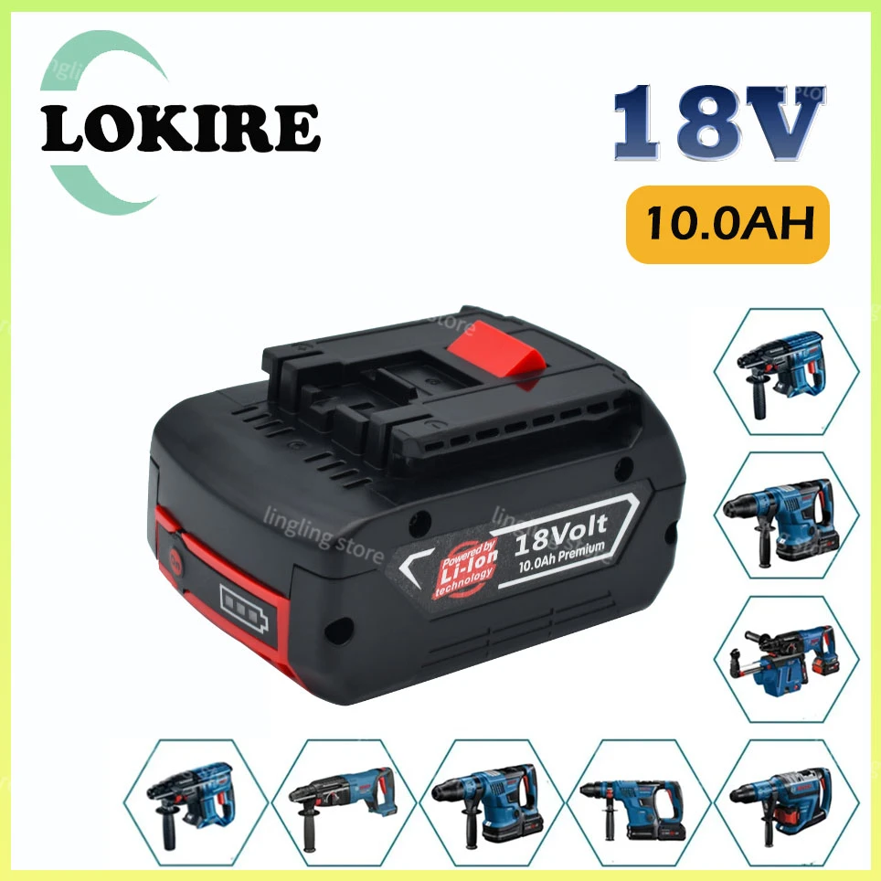 Для Bosch 18 В литий-ионная аккумуляторная батарея для портативных сменных