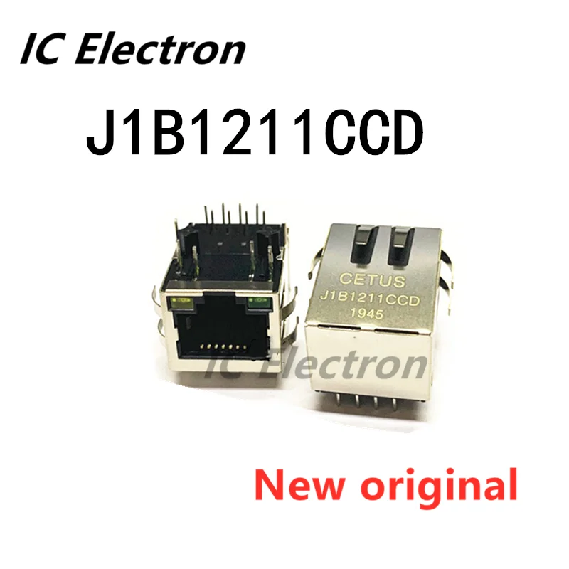 

5pcs/lot New original J1B1211CCD J1B1211 RJ45 network interface connector