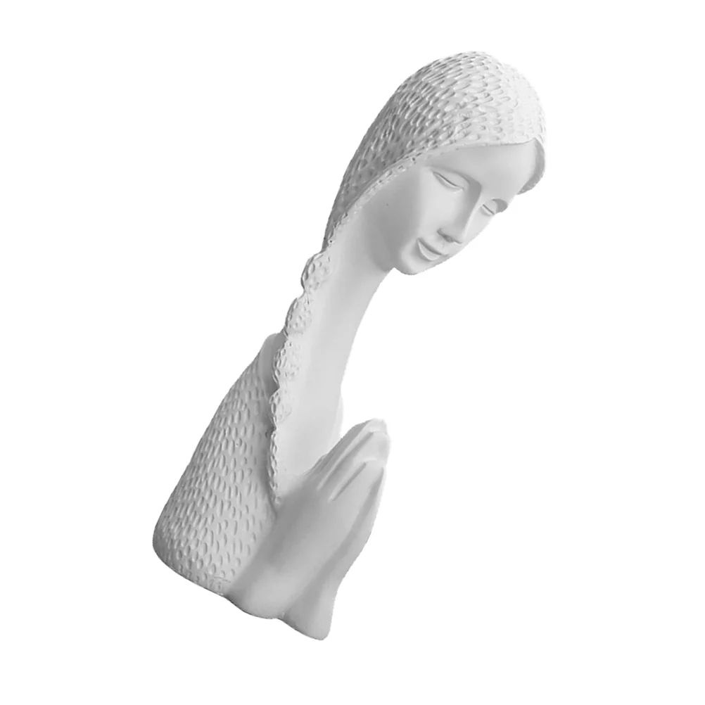 

Prayer Girl Figurine Resin Angel Adornment Decorative Prayer Girl Statue Home Decor