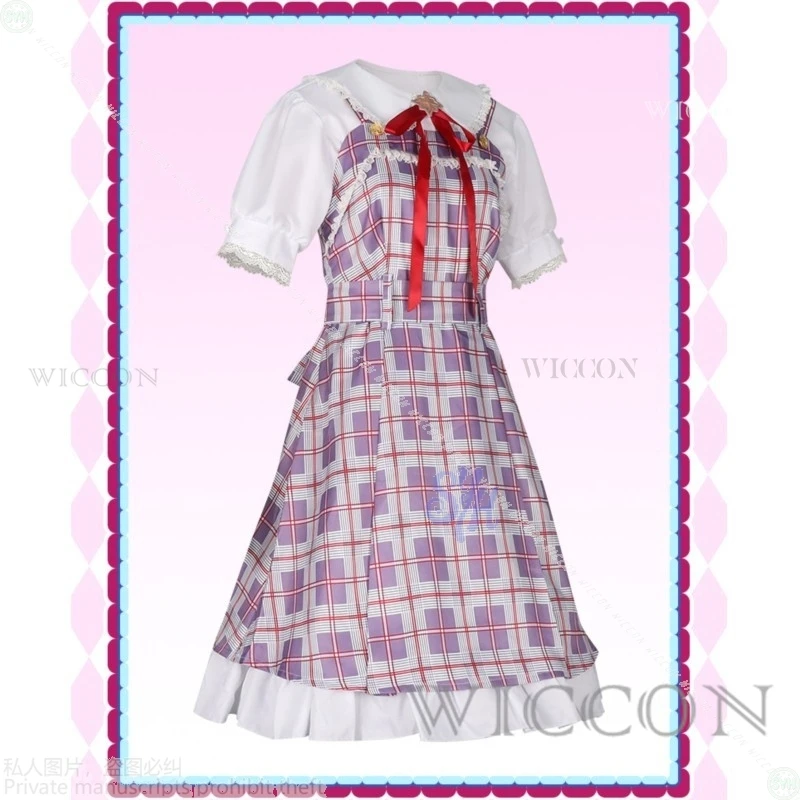Фото Manakashi No Yuri Wa Akaku Somar Honjyou Manami Косплей Galgame Аниме Костюм Kawaii JK Школьная форма Платье Хэллоуин №4