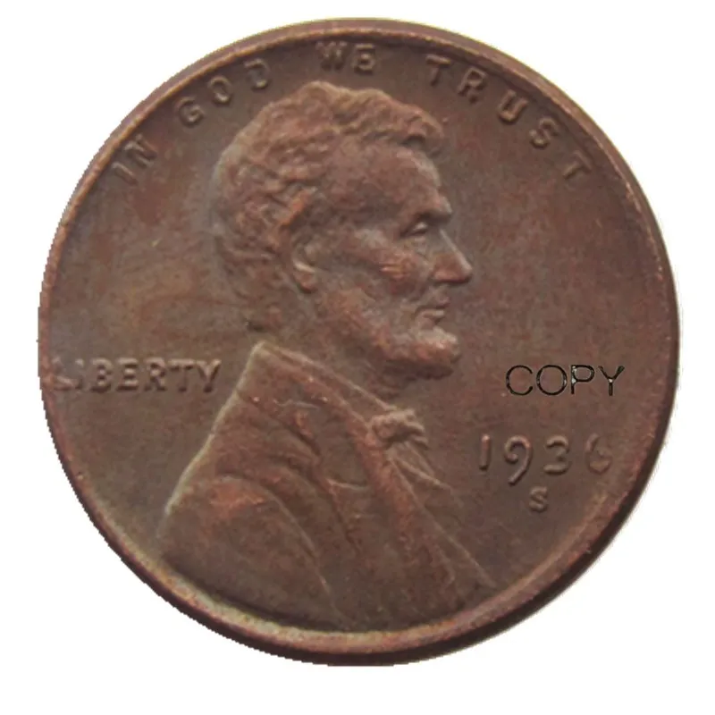 Копия монет US One Cent 1936P/D/S