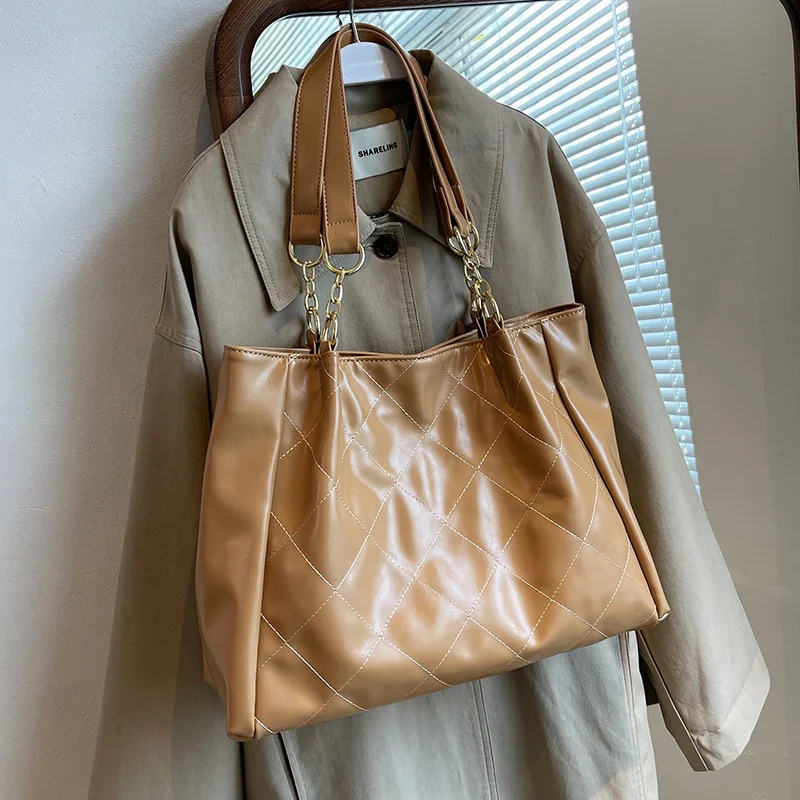 

Handbags for Office Women Big Pu Leather Shoulder Side Bag for Women Winter Vintage Shopper Shopping Bags Ladies Tote 2022