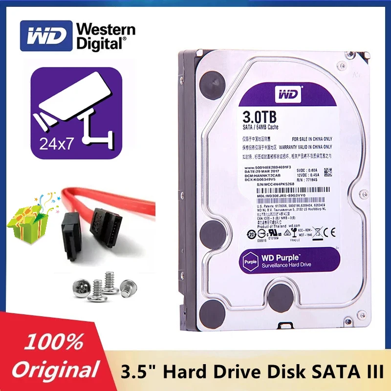 Western Digital WD Purple 3TB 3.5