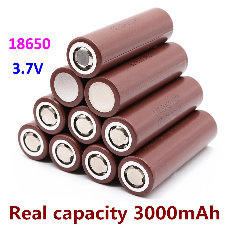 

100% original18650 3000mAh battery 3.6V discharge 20A 18650 battery for LGHG2 3000MAH 3.7V 18650 Power battery