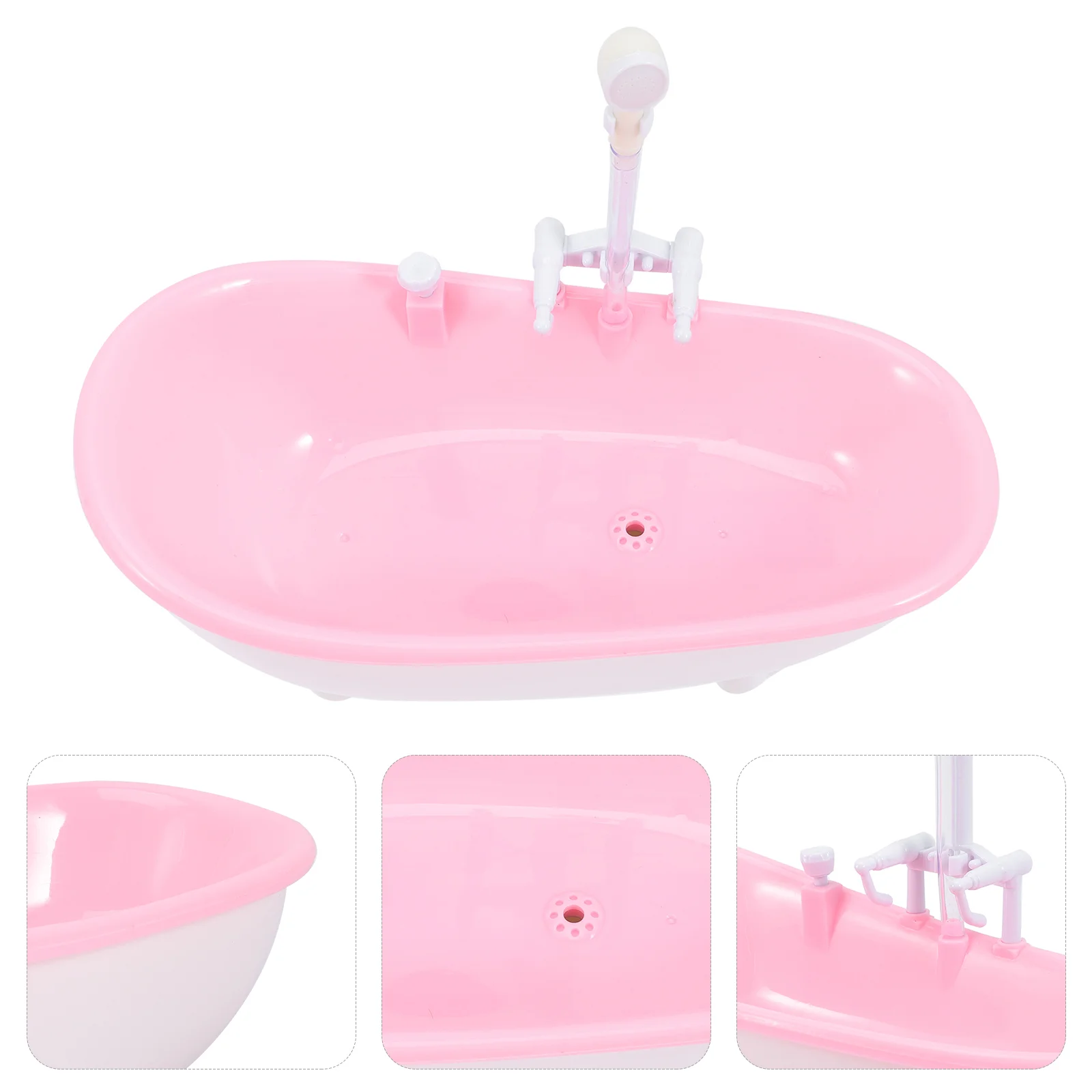 

Electric Bathtub Miniature Bathroom Bathtub with Shower Sprayer Kids Toy