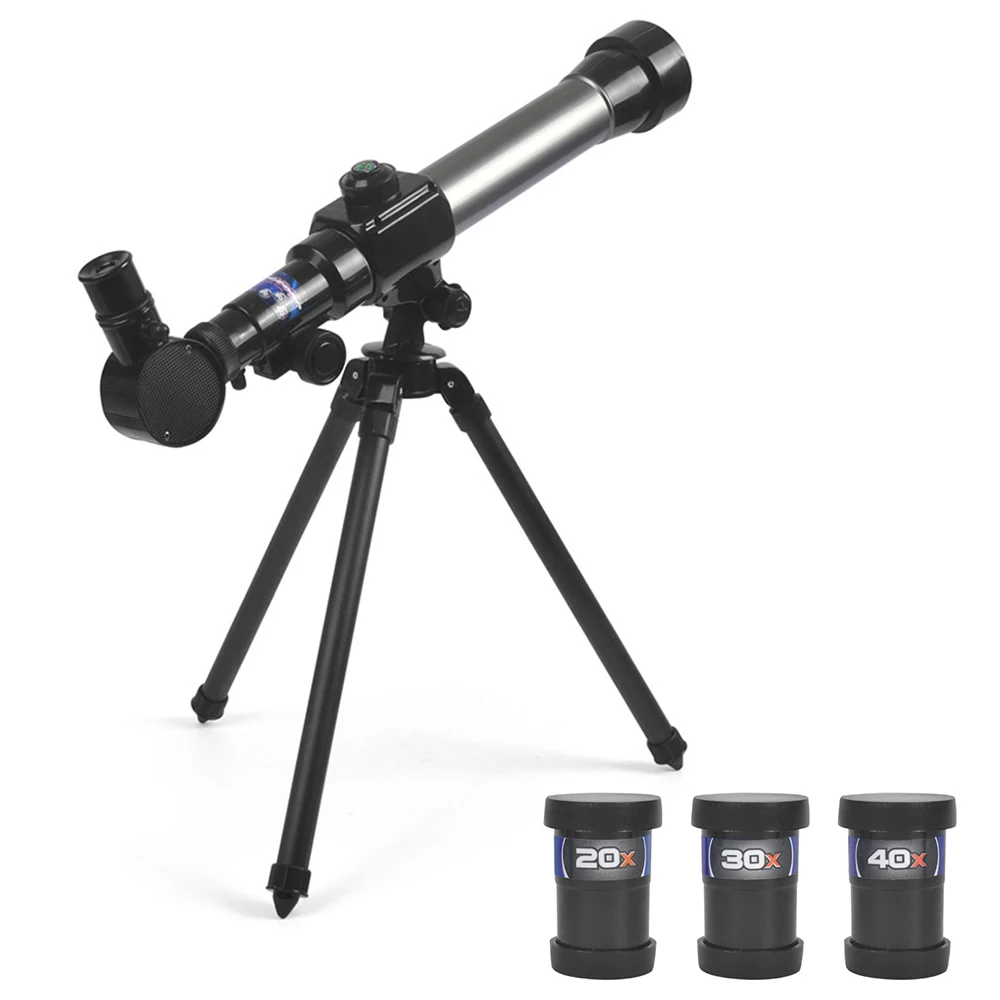 

Outdoor Kids Telescope 20X-30X-40X Camping Adjustable Astronomical Telescope with Tripod For Children Beginners