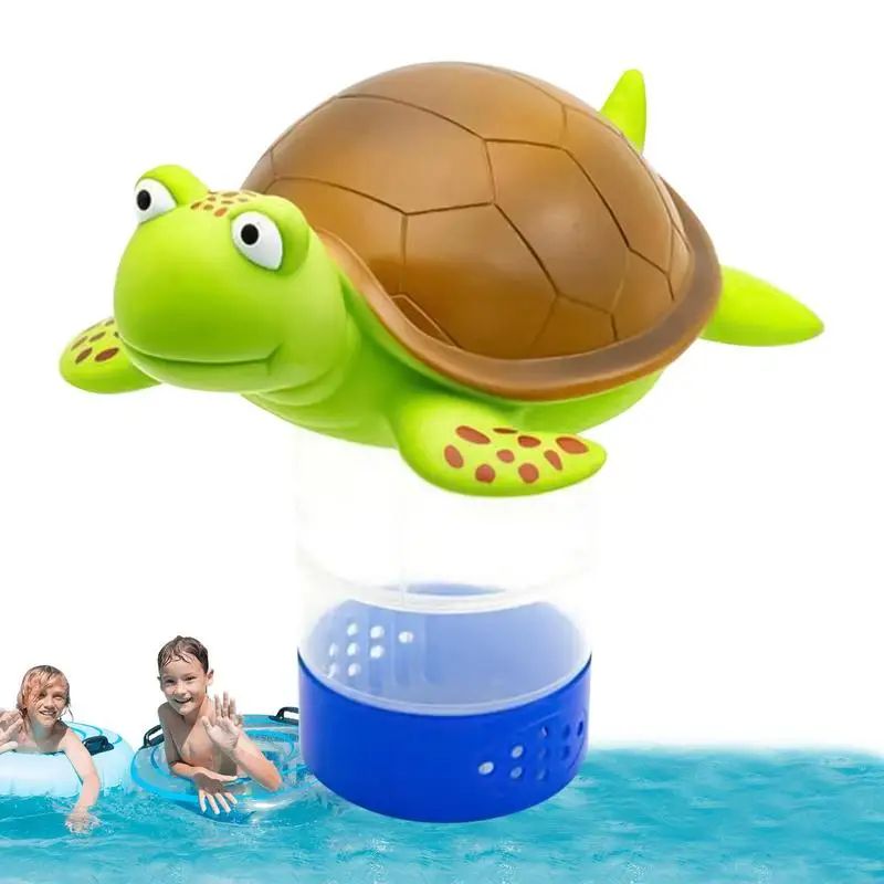 

Pool Chlorine Floater Fits 1 And 3 Inch Tablets Turtle Pool Float Adjustable Dispenser And Holder Tablets For Pools Hot Tub Spa