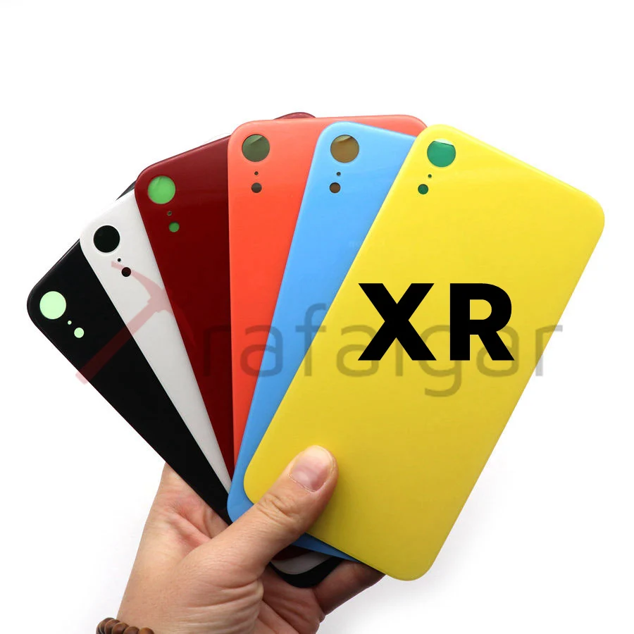 Без логотипа для iPhone X XR XS MAX задняя крышка батарейного отсека стеклянная панель