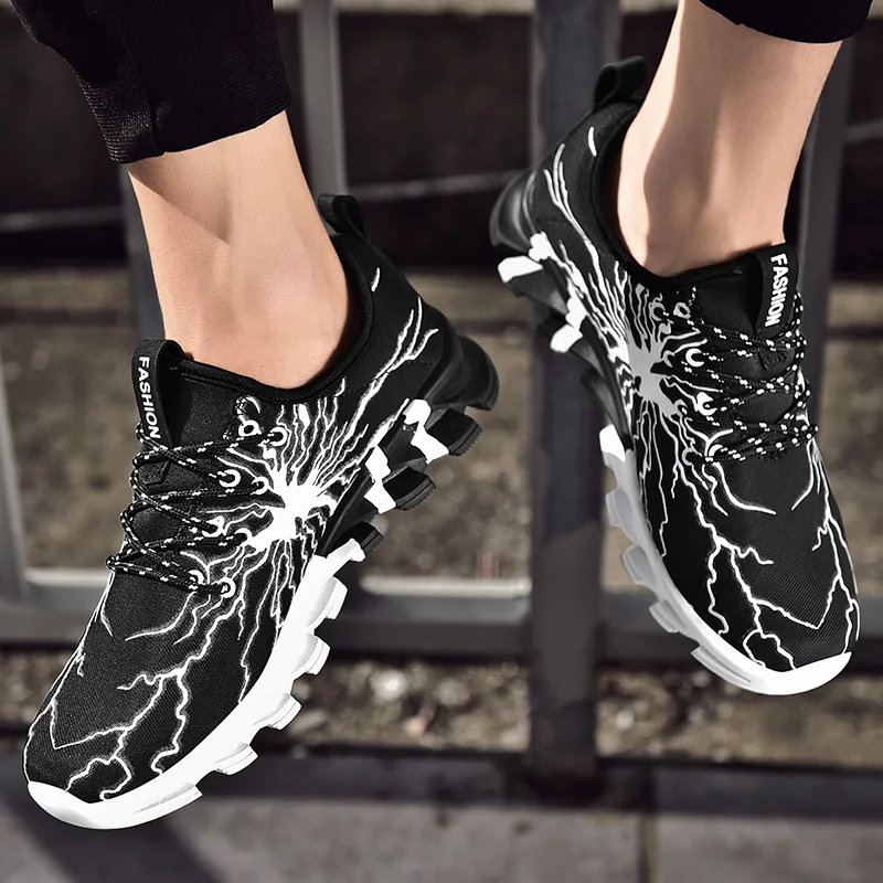 Men Women Sneakers Fashion Walking Shoes Mixed Color Casual Sneakers Athletic Trainer Footwear Size 36-46