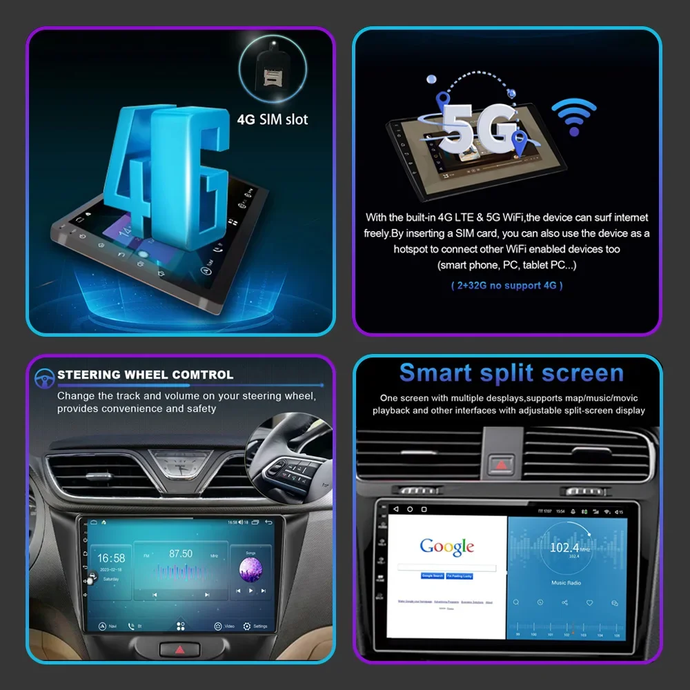 Автомобильный плеер Android 14 для Peugeot 206 1998-2012 авто радио автомобильный