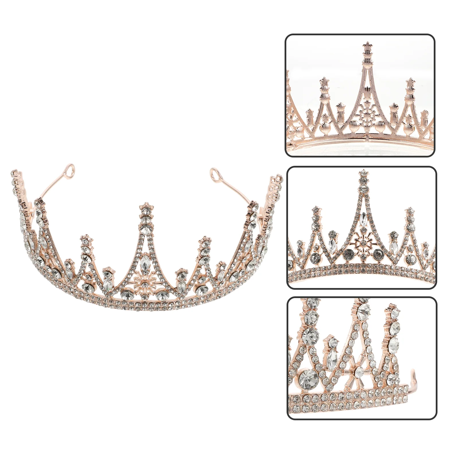 

Cake Crown Hair Ornament Bride Headdress Girls Accessories Alloy Kids Birthday Decorative Accessory Headpieces Wedding