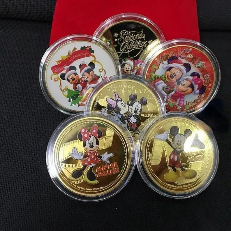 Новая милая детская зубная фея с Минни Микки Маусом золотая памятная монета в