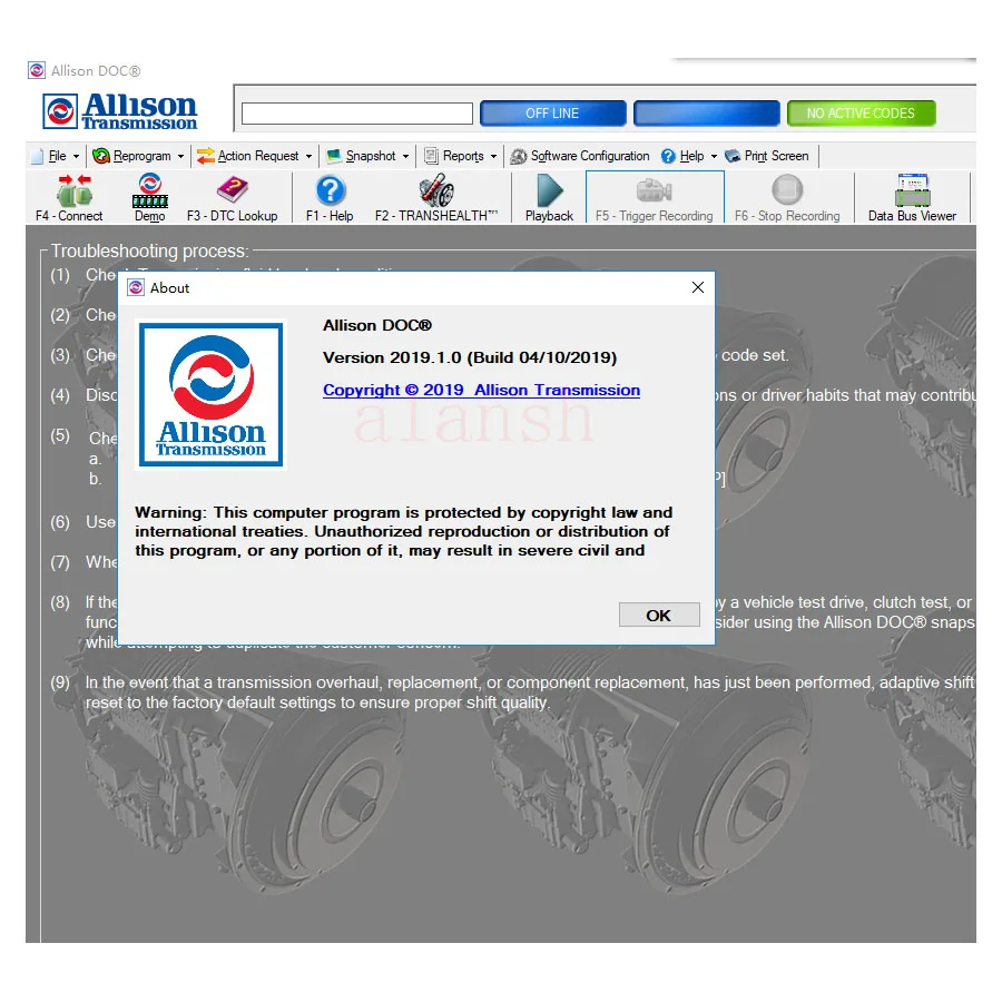 2021 г. Аллисон передача документов 2019 + файл GEN5 ПК-сервис инструмент нитро - купить