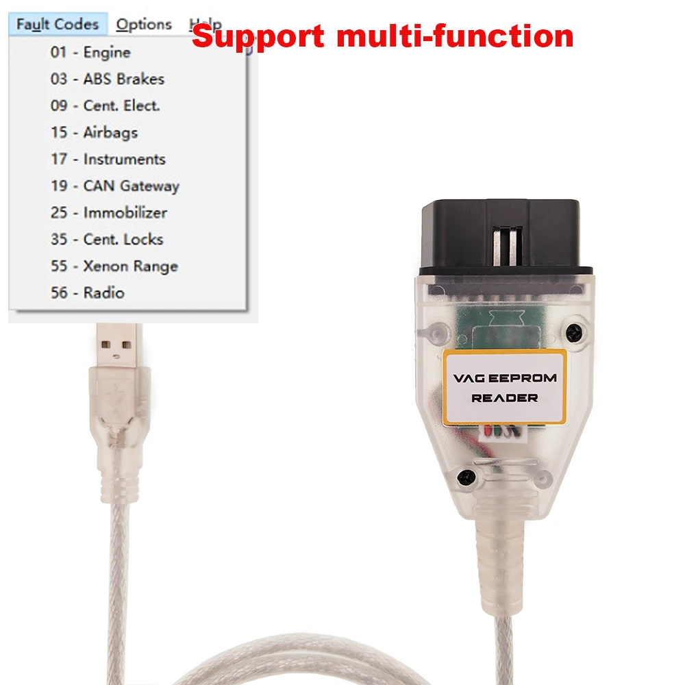 Программатор для VAG Eeprom считыватель 1 20 сброс данных о повреждении подушки