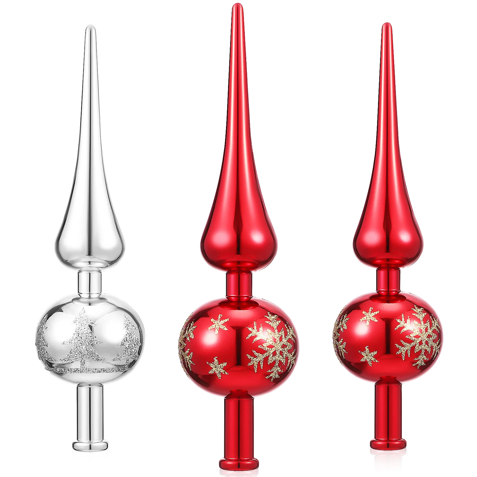 3 шт. пластиковый топ тыквы звезда сферический рождественский топпер орнамент