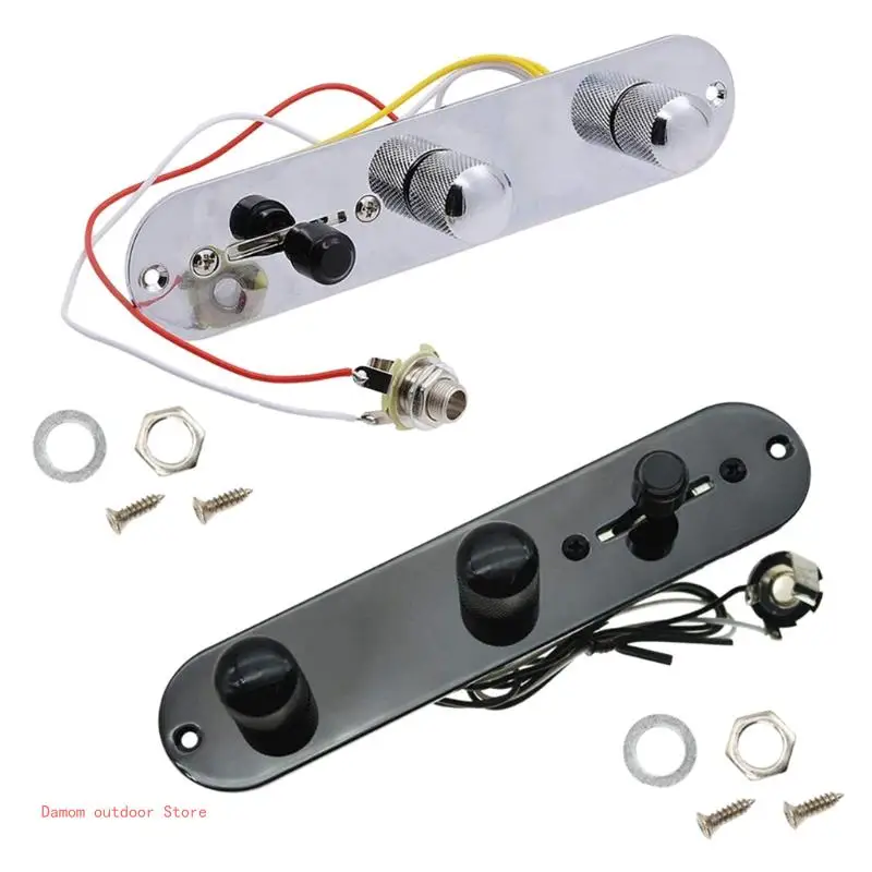 

Prewired Fully Loaded Control Plate Bass Replacements Guitar Control Plate