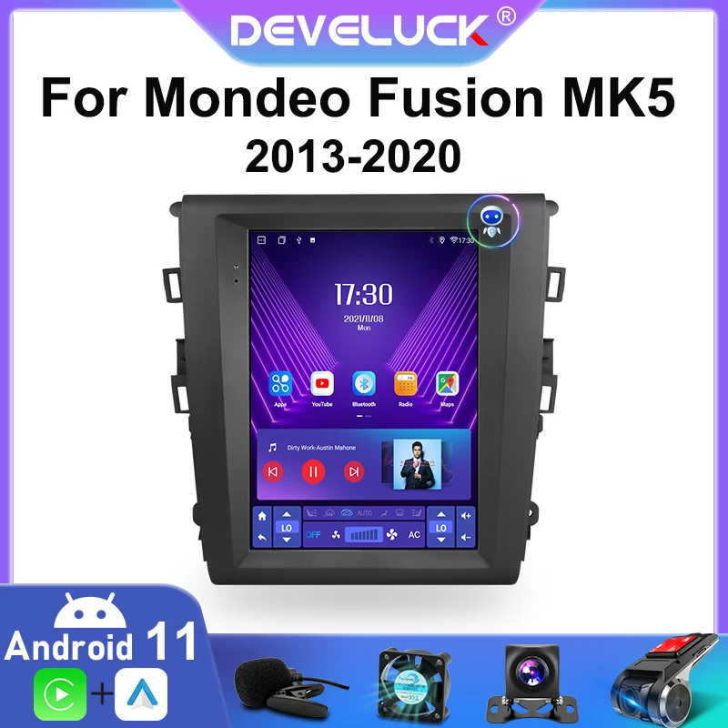 2 Din Android 11 автомобильный радиоприемник мультимедийный видеоплеер для Mondeo Fusion MK5