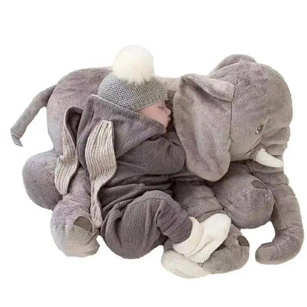 

60CM Elephant Soft Pillow Large Elephant Toys Stuffed Animals Plush Toys Baby Plush Doll Infant Toys Children Christmas Gifts