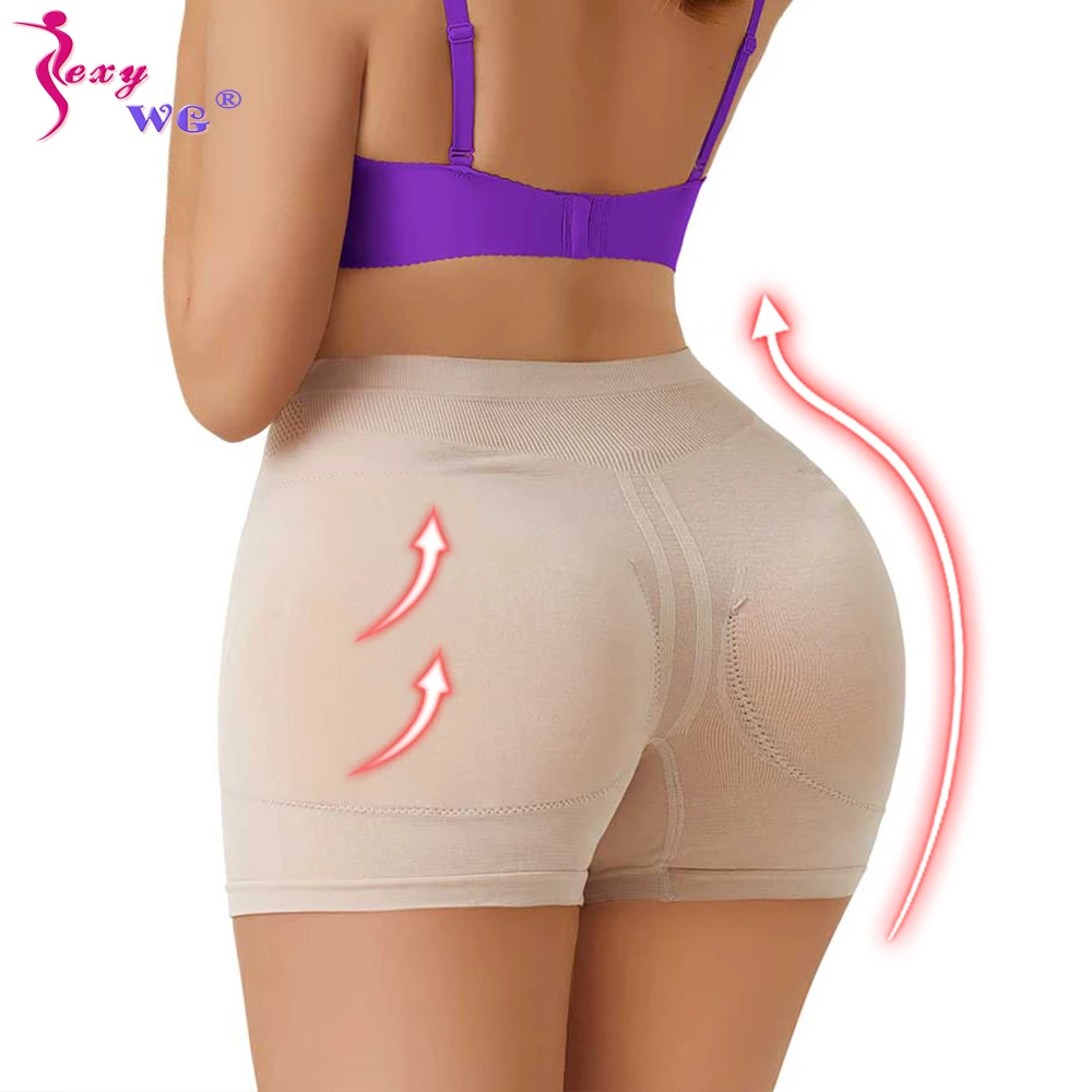 SEXYWG Body Shaper Butt Lifter Panties Women Hip Shapewear Seamless Fake Big Ass Booty Push Up Panties Hip Enhancer