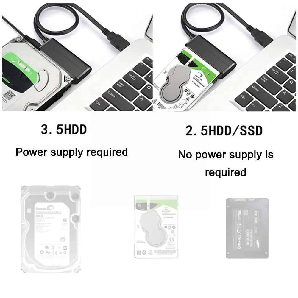 

Кабель-адаптер Usb 3,0 на Sata, 2,5/3,5 дюйма, 5 Гбит/с